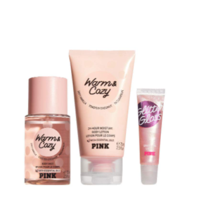 Kit com 3 produtos PINK - Warm & Cozy