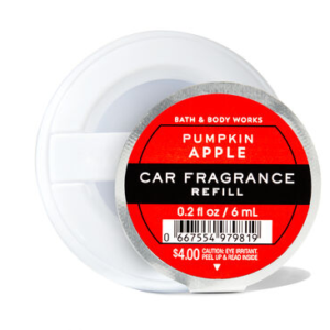 Essência de carro Pumpkin Apple - Bath & Body Works