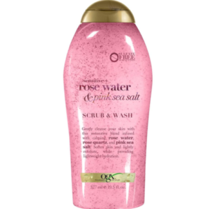 Sabonete e esfoliante OGX - Rose Water & Pink Sea Salt